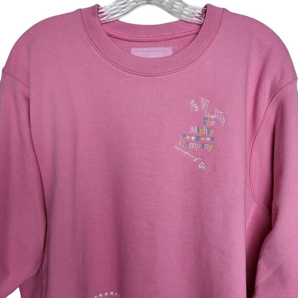 The Mighty Company The Sweatshirt Pink Rainbow Cuff Size S/M - Picture 7 of 15